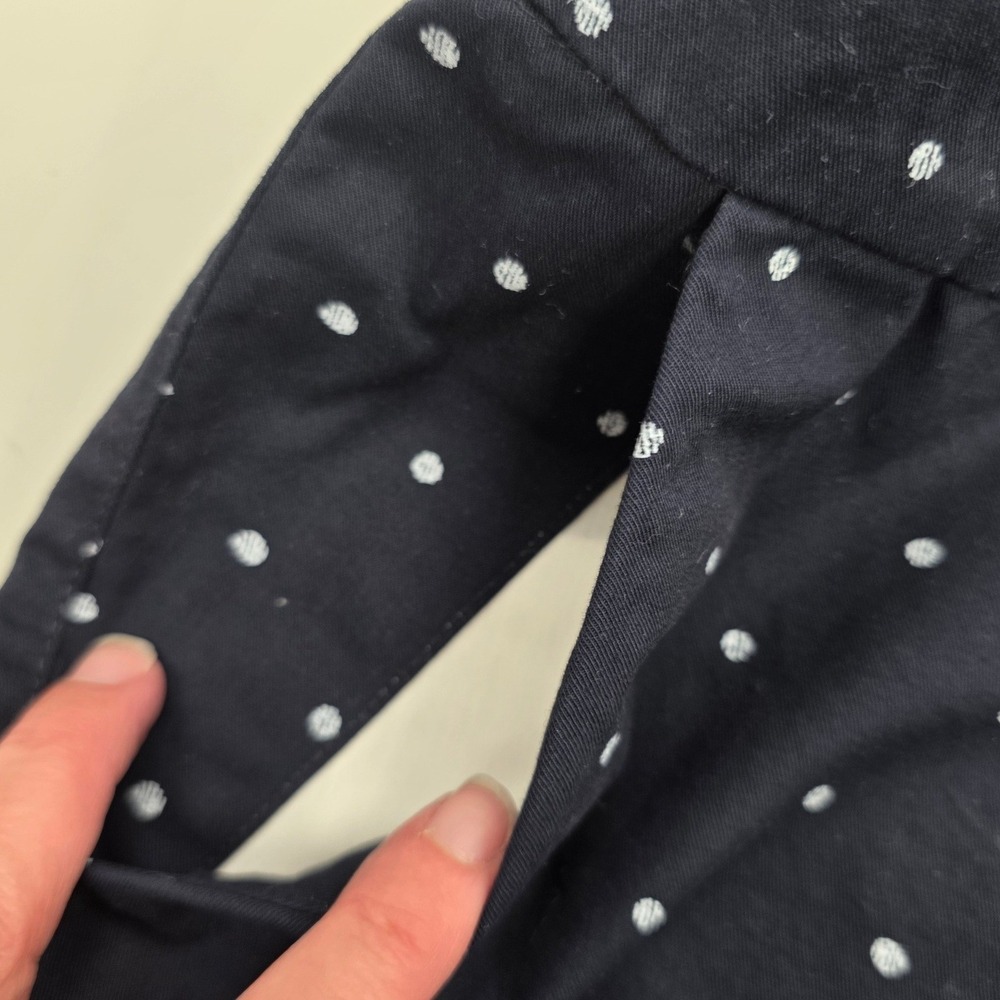Old Navy Everyday Short Navy Blue Blue Polka Dot Chino Shorts Sze 16 7in Inseam - Picture 7 of 9